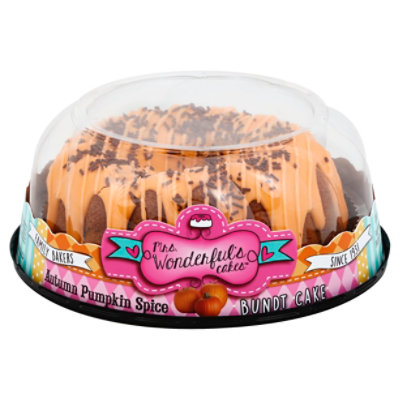 Mrs. Wonderfuls Cake Bundt Cake Autumn Pumpkin Spice - 28 Oz