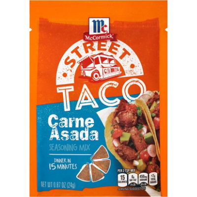 McCormick Street Taco Carne Asada Seasoning Mix - 0.87 Oz - Image 1