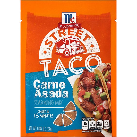 McCormick Street Taco Carne Asada Seasoning Mix - 0.87 Oz