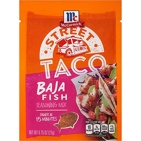 McCormick Street Taco Baja Fish Seasoning Mix - 0.75 Oz