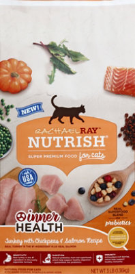 Rachael Ray Nutrish Food For Cats Natural Inner Health Turkey With Chickpeas & Salmon - 3 Lb - Image 2