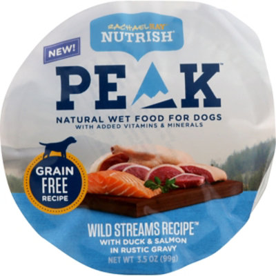 Rachael Ray Nutrish Peak Duck Salmon Wet Dog Food 3.5 Oz vons