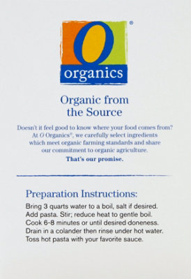 O Organic Pasta Fusilli Chickpea - 8 Oz - Image 4