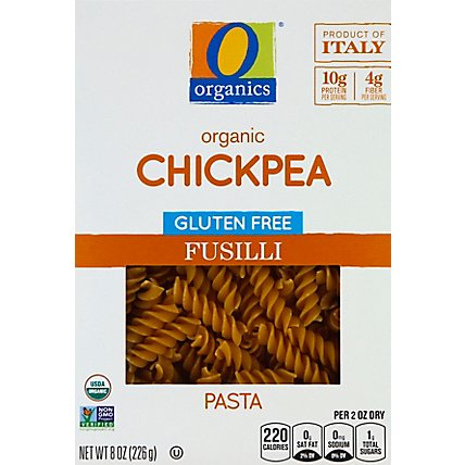 O Organic Pasta Fusilli Chickpea - 8 Oz - Image 2
