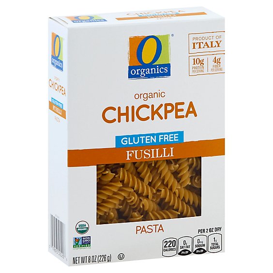 O Organic Pasta Fusilli Chickpea - 8 Oz