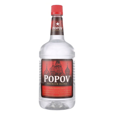 Popov Vodka 80 Proof Bottle - 1.75 Liter - Image 4