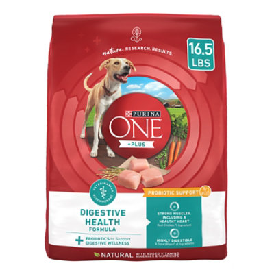 Purina ONE Digestive Health Chicken And Rice Dry Dog Food - 16.5 Lb - Image 1