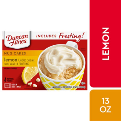 Duncan Hines Mug Cake Mix Lemon With Vanilla Frosting - 13 Oz