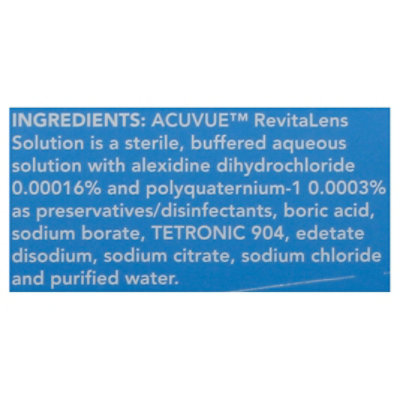 ACUVUE Revitalens Disinfecting Solution Multipurpose - 10 Fl. Oz. - Image 4