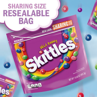 Skittles Wild Berry Chewy Candy Sharing Size Bag - 15.6 Oz - Image 2