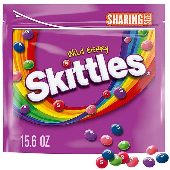 Skittles Wild Berry Chewy Candy Sharing Size Bag - 15.6 Oz