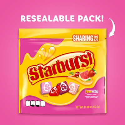 Starburst Favereds Fruit Chews Chewy Candy Sharing Size Bag - 15.6 Oz - Image 2