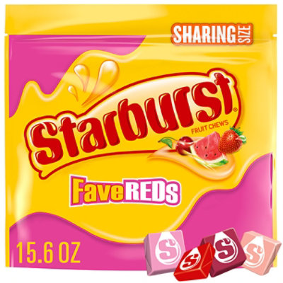 Starburst Fruit Chews Chewy Candy Fave Reds Sharing Size - 15.6 Oz