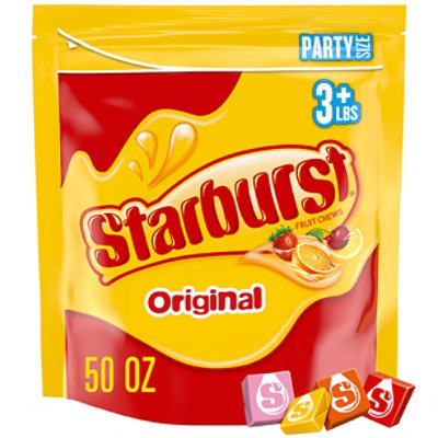 Starburst Original Fruit Chews Chewy Candy Party Size Bag - 50 Oz - Image 1