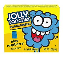 JOLLY RANCHER Blue Raspberry Gelatin Dessert Mix Box - 3 Oz