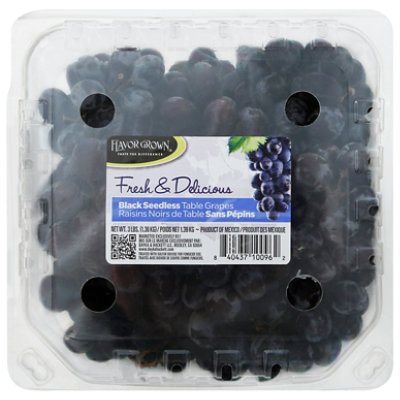 Grapes Black Seedless 3lb - 3 Lb