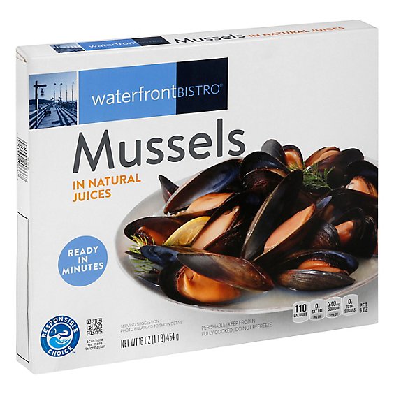 waterfront BISTRO Mussels In Natural Juices - 16 Oz