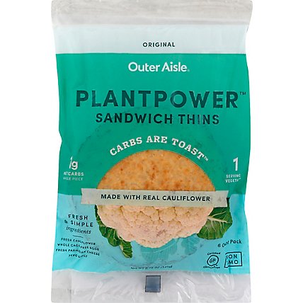 Outer Aisle Gourmet Thins Cauliflower - 6.75 Oz - Image 2