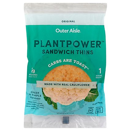 Outer Aisle Gourmet Thins Cauliflower - 6.75 Oz - Image 1