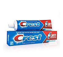 Crest Toothpaste Fluoride Anticavity Cavity Protection Cool Mint Gel - 5.7 Oz