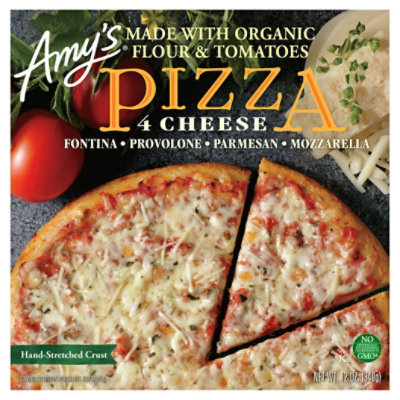 Amys Pizza 4 Cheese Frozen - 12 Oz - Image 3