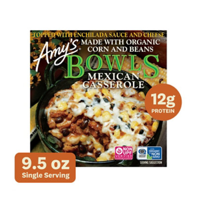 Amy's Light in Sodium Mexican Casserole Bowl - 9.5 Oz