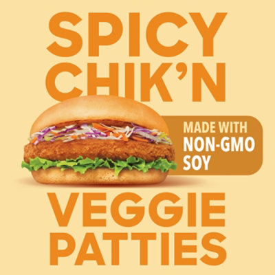 BOCA Spicy Vegan Chik'n Veggie Patties with Non-GMO Soy - 4 Count - Image 3