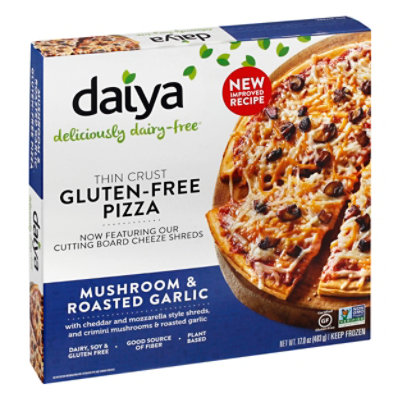 Daiya Pizza Deliciously Dairy Free Pizza Mushroom & Roasted Garlic Frozen - 17 Oz