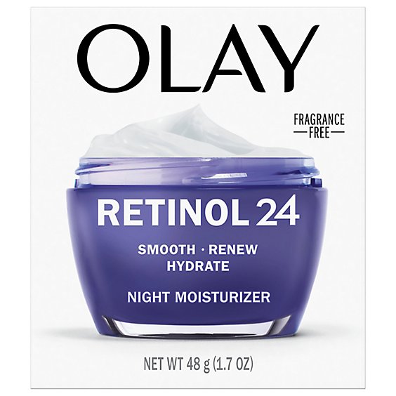 Olay Regenerist Retinol 24 Fragrance Free Night Moisturizer - 1.7 Fl. Oz.