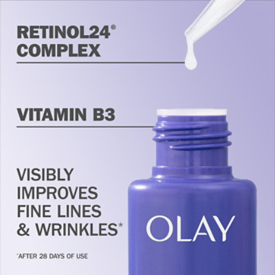 Olay Regenerist Retinol24 Night Serum Fragrance Free - 1.3 Fl. Oz. - Image 5