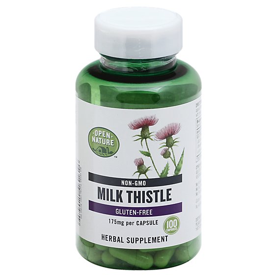 Open Nature Supplement Milk Thistle 175 Mg - 100 Count