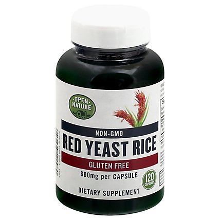 Open Nature Supplement Red Yeast Rice 600 Mg - 120 Count - Image 3