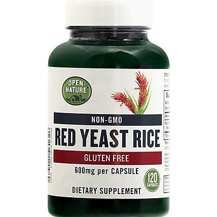 Open Nature Supplement Red Yeast Rice 600 Mg - 120 Count - Image 2