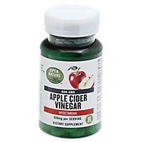 Open Nature Supplement Apple Cider Vinegar 480mg - 60 Count - Image 1
