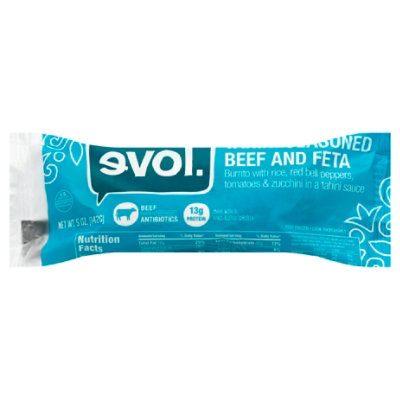 Evol Burrito Tahini Seasoned Beef And Feta - 5 Oz - Image 1