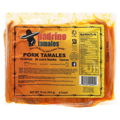 Padrinos Pork Tamale - 15 Oz - Image 3