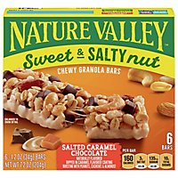 Nature Valley Granola Bars Sweet & Salty Nut Salted Caramel Chocolate - 6-1.24 Oz - Image 1