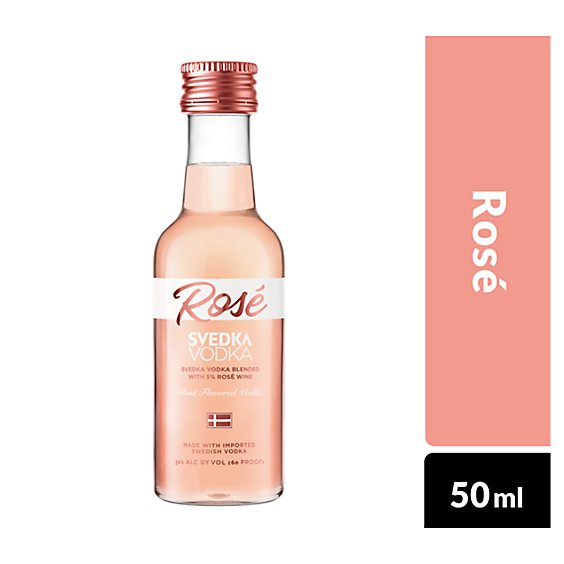 Svedka Rose Flavored Vodka Plastic Bottle - 50 Ml