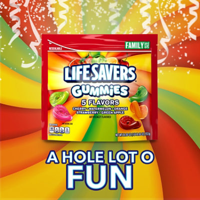Life Savers 5 Flavors Gummy Candy Family Size Bag - 26 Oz - Image 5