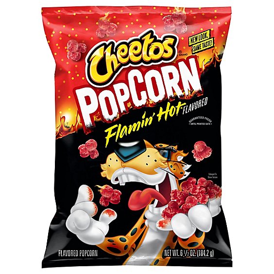 Cheetos Cheese Flavored Snacks Flamin Hot Popcorn - 6.5 Oz