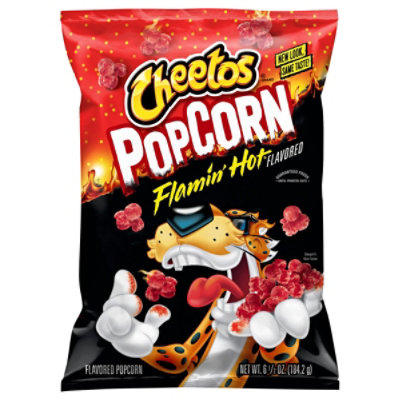 Cheetos Cheese Flavored Snacks Flamin Hot Popcorn - 6.5 Oz