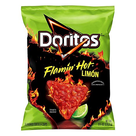 DORITOS Tortilla Chips Flamin Hot Limon - 9.75 Oz
