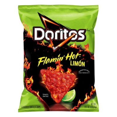 DORITOS Tortilla Chips Flamin Hot Limon - 9.75 Oz
