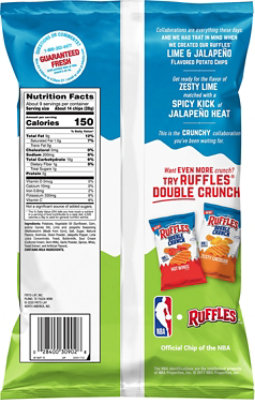 Ruffles Potato Chips Lime & Jalapeno - 8.5 Oz - Image 6