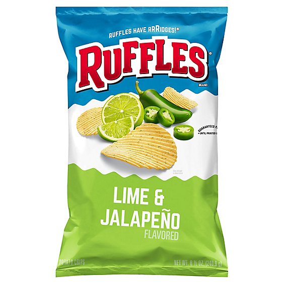 Ruffles Potato Chips Lime & Jalapeno - 8.5 Oz