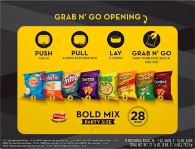 Frito Lay Snacks Party Mix Bold Variety Pack 28 Count - 27.25 Oz - Image 5