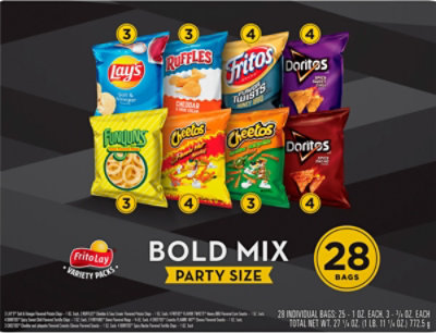 Frito Lay Snacks Party Mix Bold Variety Pack 28 Count - 27.25 Oz - Image 2