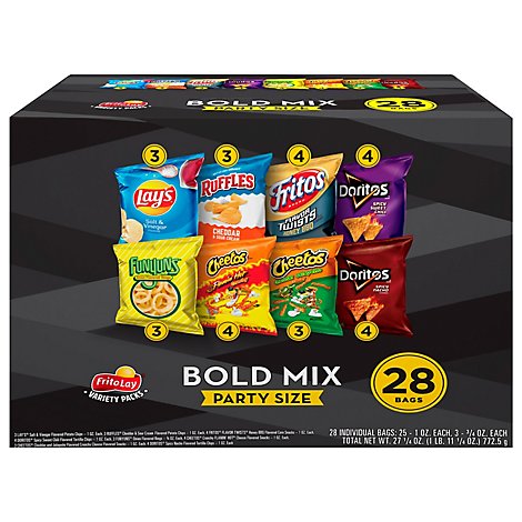 Frito Lay Snacks Party Mix Bold Variety Pack 28 Count - 27.25 Oz