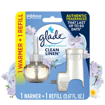 Glade Plugins Clean Linen Scented Oil Air Freshener Refill - 1.34 Oz - Image 2