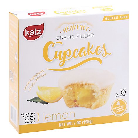 Katz  Cupcakes Lemon Creme Gf - 7 Oz